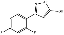 3-(2,4-difluorophenyl)-1,2-oxazol-5-ol Struktur