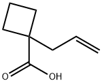 1-(prop-2-en-1-yl)cyclobutane-1-carboxylic acid Struktur