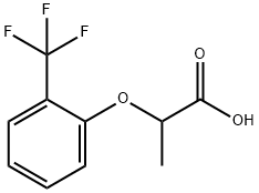 2-[2-(trifluoromethyl)phenoxy]propanoic acid Struktur