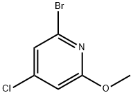 2-bromo-4-chloro-6-methoxypyridine Struktur