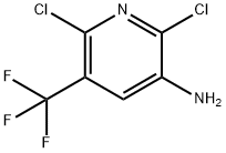 2,6-DICHLORO-5-(TRIFLUOROMETHYL)PYRIDIN-3-AMINE Struktur