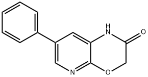 7-phenyl-1H-pyrido[2,3-b][1,4]oxazin-2(3H)-one Struktur