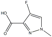 4-fluoro-1-methyl-1H-pyrazole-3-carboxylic acid Struktur