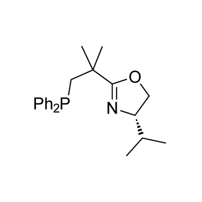 Oxazole, 2-[2-(diphenylphosphino)-1,1-dimethylethyl]-4,5-dihydro-4-(1-methylethyl)-, (4S)- Struktur