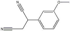 2-(3-methoxyphenyl)butanedinitrile Struktur