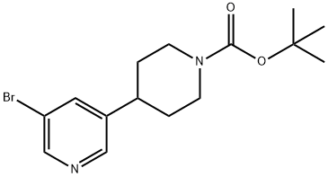 3-Bromo-5-(N-Boc-piperidin-4-yl)pyridine Struktur