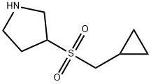 3-Cyclopropylmethanesulfonyl-pyrrolidine Struktur