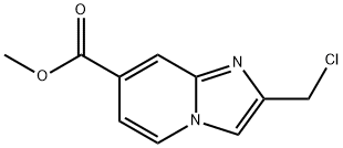 methyl 2-(chloromethyl)imidazo[1,2-a]pyridine-7-carboxylate Struktur