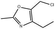 5-(chloromethyl)-4-ethyl-2-methyloxazole Struktur