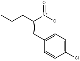 Benzene, 1-chloro-4-(2-nitro-1-penten-1-yl)- Struktur