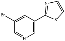 3-Bromo-5-(thiazol-2-yl)pyridine Struktur