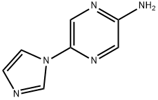 2-Amino-5-(imidazol-1-yl)pyrazine Struktur