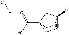 (1S)-2-azabicyclo[2.2.1]heptane-4-carboxylic acid hydrochloride Struktur