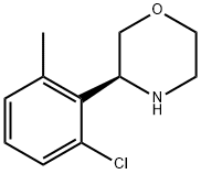 (3S)-3-(6-CHLORO-2-METHYLPHENYL)MORPHOLINE Struktur