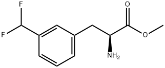 METHYL (2S)-2-AMINO-3-[3-(DIFLUOROMETHYL)PHENYL]PROPANOATE Struktur