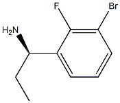 (R)-1-(3-bromo-2-fluorophenyl)propan-1-amine Struktur