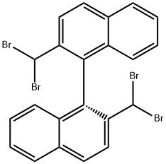 2,2'-Bis(dibromomethyl)-1,1'-binaphthalene Struktur