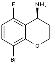 (S)-8-bromo-5-fluorochroman-4-amine Struktur