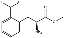 METHYL (2S)-2-AMINO-3-[2-(DIFLUOROMETHYL)PHENYL]PROPANOATE Struktur