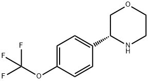 [4-((3R)MORPHOLIN-3-YL)PHENOXY]TRIFLUOROMETHANE Struktur