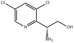 (2R)-2-AMINO-2-(3,5-DICHLORO(2-PYRIDYL))ETHAN-1-OL Struktur