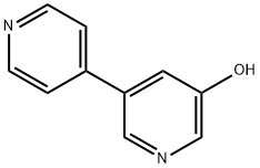 3-Hydroxy-5-(4-pyridyl)pyridine Struktur