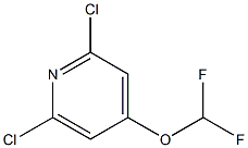 2,6-dichloro-4-(difluoromethoxy)pyridine Struktur