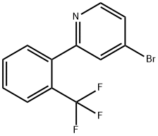 4-Bromo-2-(2-trifluoromethylphenyl)pyridine Struktur