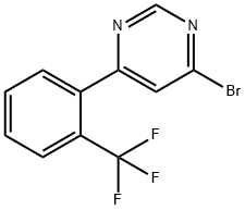 4-Bromo-6-(2-trifluoromethylphenyl)pyrimidine Struktur