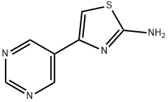 2-Amino-4-(5-pyrimidyl)thiazole Struktur