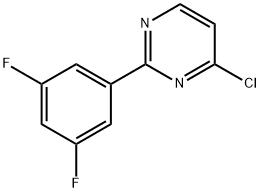 4-Chloro-2-(3,5-difluorophenyl)pyrimidine Struktur