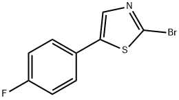 2-Bromo-5-(4-fluorolphenyl)thiazole Struktur