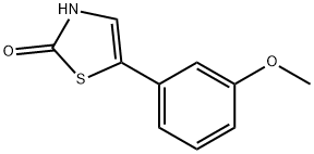 2-Hydroxy-5-(3-methoxyphenyl)thiazole Struktur