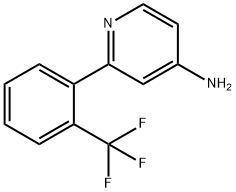 2-[2-(TRIFLUOROMETHYL)PHENYL]PYRIDIN-4-AMINE Struktur