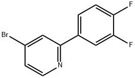 4-Bromo-2-(3,4-difluorophenyl)pyridine Struktur