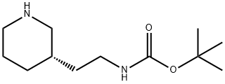 tert-butyl (S)-(2-(piperidin-3-yl)ethyl)carbamate Struktur