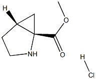 methyl (1S,5R)-2-azabicyclo[3.1.0]hexane-1-carboxylate hydrochloride Struktur