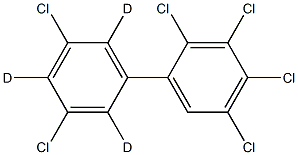 2,3,3',4,5,5'-Hexachlorobiphenyl-2',4',6'-d3	 Struktur