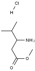 methyl 3-amino-4-methylpentanoate hydrochloride Struktur