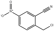 Benzonitrile, 2-(chloromethyl)-5-nitro- Struktur