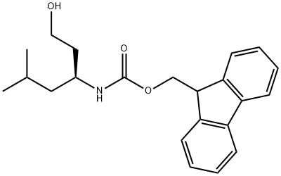 Fmoc-(S)-3-amino-5-methylhexan-1-olhydrochloride Struktur