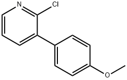 2-Chloro-3-(4-methoxyphenyl)pyridine Struktur