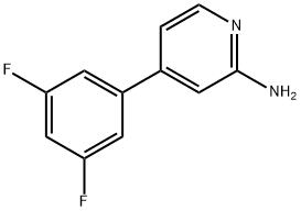 2-Amino-4-(3,5-difluorophenyl)pyridine Struktur