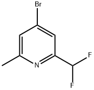 4-Chloro-2-difluoromethyl-6-methyl-pyridine Struktur