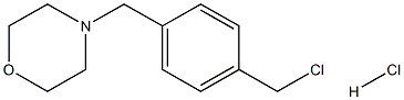 4-(4-(chloromethyl)benzyl)morpholine hydrochloride Struktur