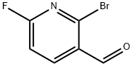 2-bromo-6-fluoropyridine-3-carbaldehyde Struktur