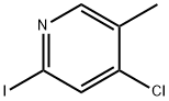 2-Iodo-4-chloro-5-methylpyridine Struktur