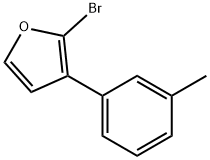 2-Bromo-3-(3-tolyl)furan Struktur