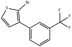 2-Bromo-3-(3-trifluoromethylphenyl)thiophene Struktur