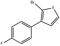 2-Bromo-3-(4-fluorophenyl)thiophene Struktur